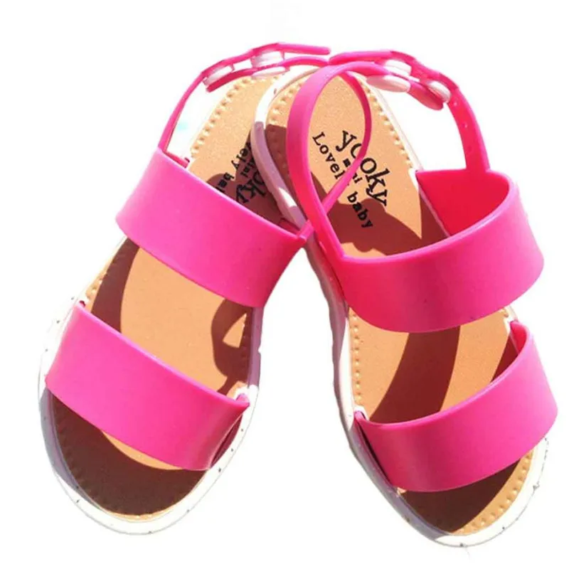 Модные сандалии для девочек прозрачные вечерние принцессы Повседневное пляжная обувь sandalia infantil Дети ortopedicas S3MAY9 - Цвет: B