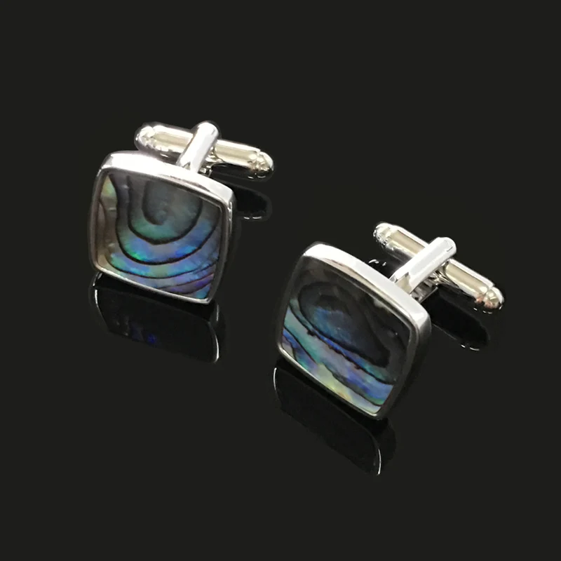 

VAGULA Cufflinks Wholesale Sea Shell Cuff links Grain is differ cuffs drop ship 901