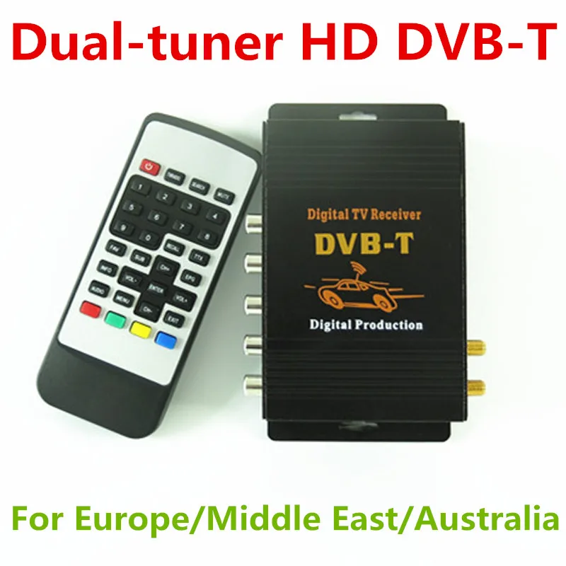 HD DVB T Dual tuner Car Digital TV Receiver font b Box b font 140 190km