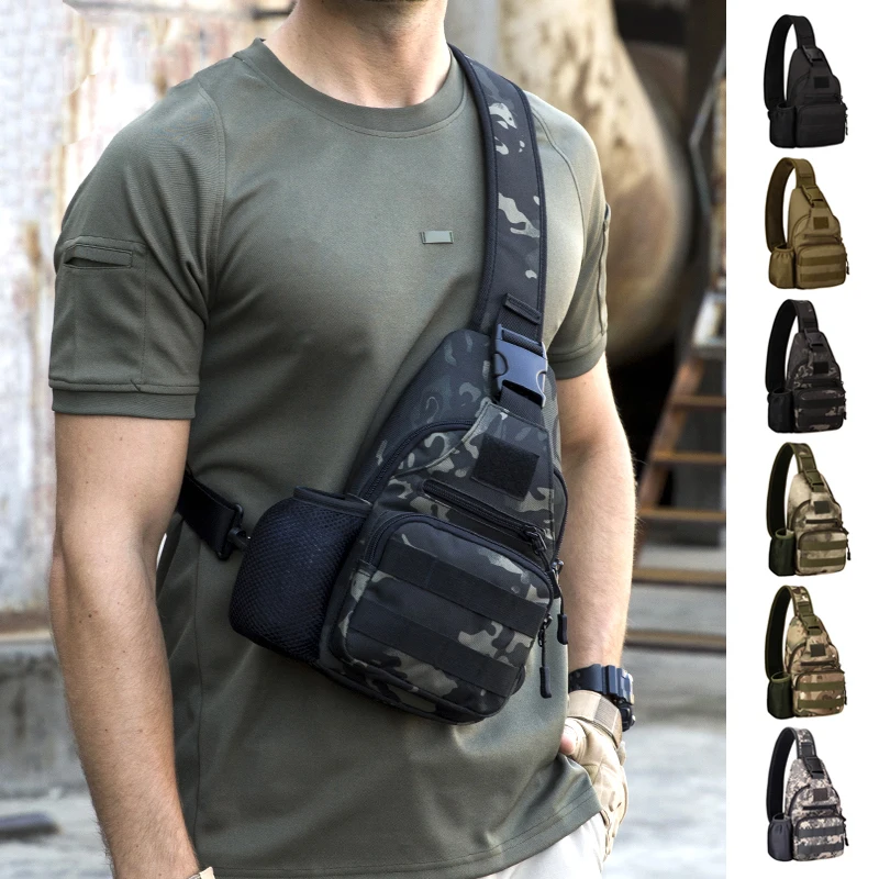 

New Outdoor Sports Bag Shoulder Travel Hiking Trekking Bag Cycling Climbing Backpack USB Charge Anti Theft Military Tactical Bag