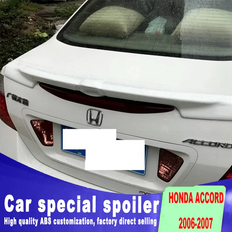 

2006 2007 year for honda accord rear trunk spoiler DIY paint any color high quality stable ABS material spoilers