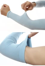Men’s Korea Ice Male Short Sleeved Cuff Oversleeve Sunscreen UV Outdoor Arm Warmers