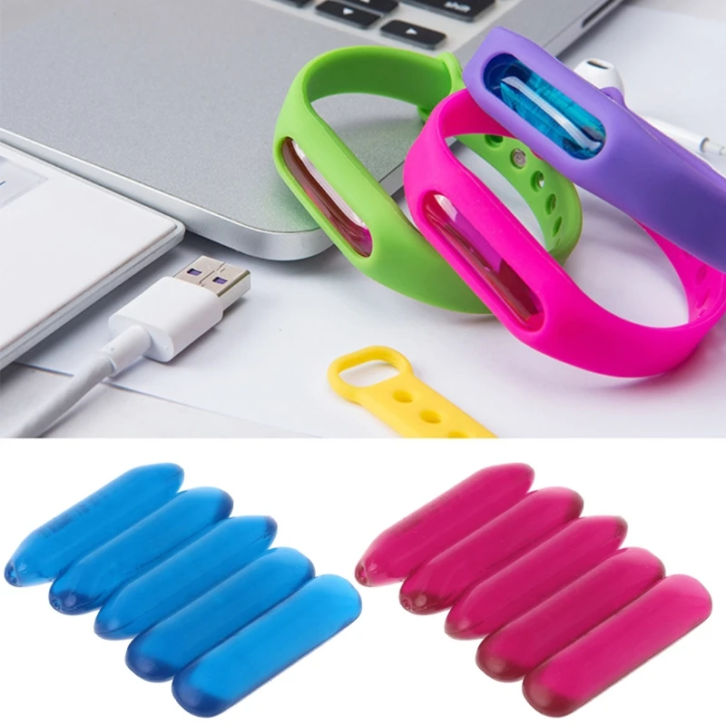 

5pcs Anti-Mosquito Oil Capsule Mosquito Repellent soft durable Bracelets Accessories