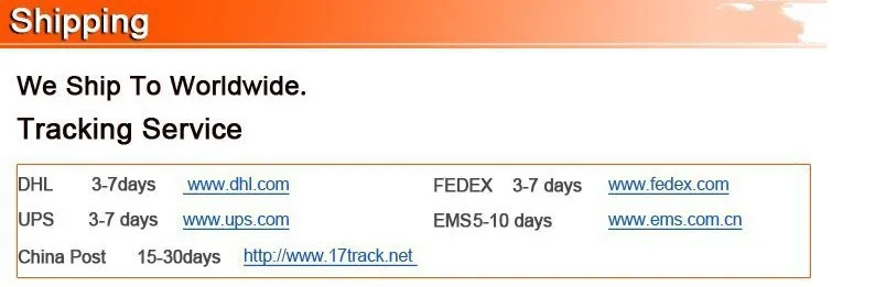 6 shipping