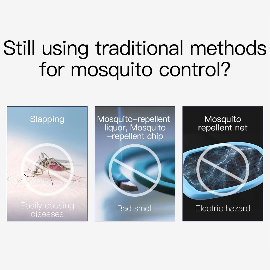  Luz USB Baseus lámpara para matar mosquitos trampa LED lámpara eléctrica para exteriores lámpara pa