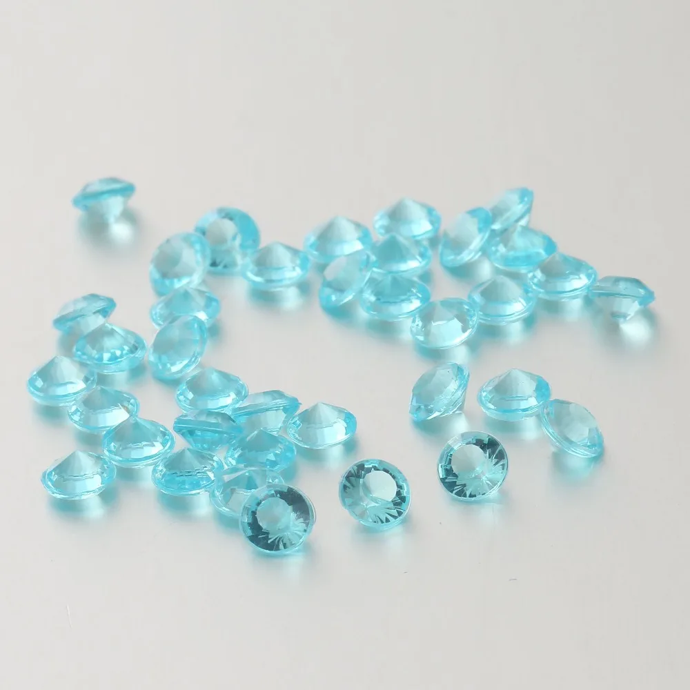 

10000 5000 2000 3mm Skyblue Arcylic Diamond Confetti Wedding Table Decoration Deco Mariage Diamond Crystals