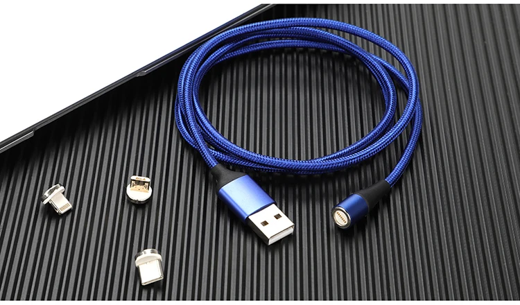 Магнитный кабель Usb для мобильного телефона 3A магнитное зарядное устройство Micro usb type C для IPhone X samsung S8 S9 huawei Быстрая зарядка 3,0