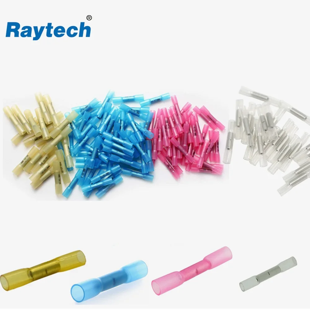10 20 30 50 PCS font b Insulated b font Heat Shrink Butt Terminals Electrical Splice