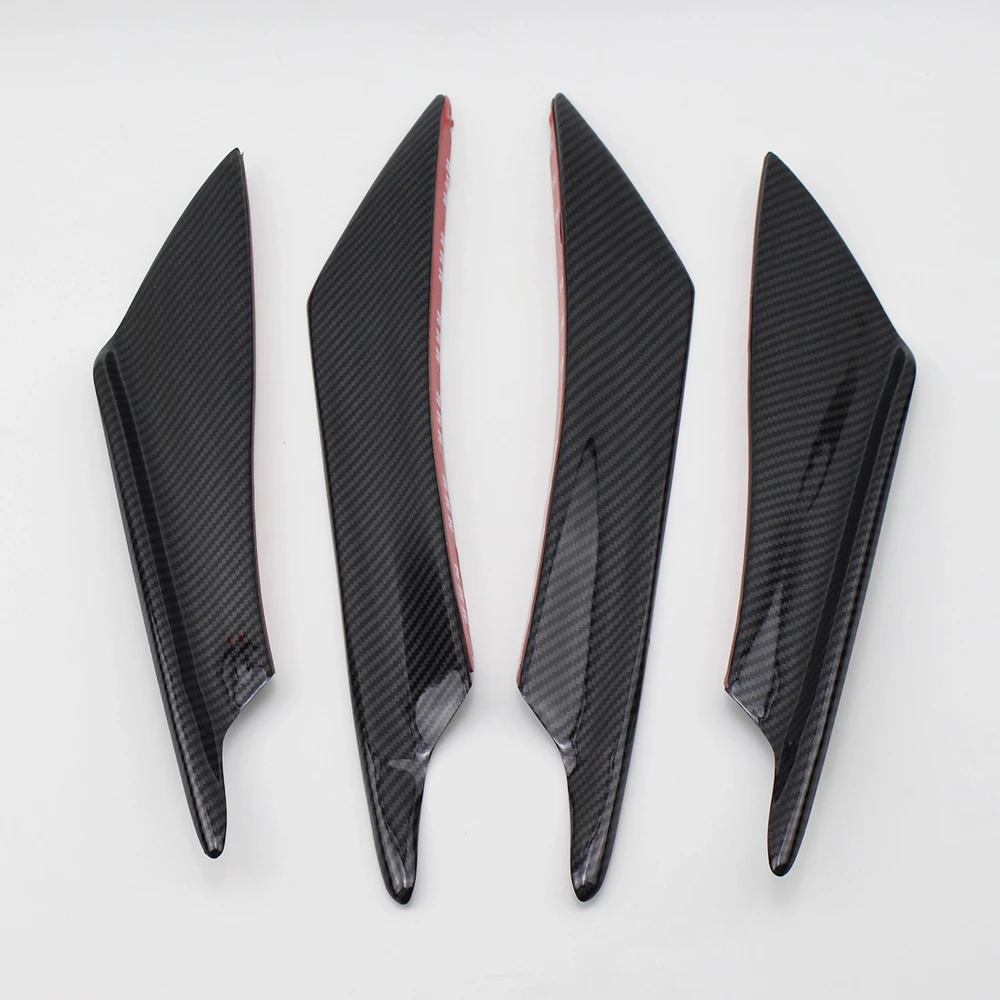 Buy Universal 4pcs Carbon Fiber Front Bumper Splitter
