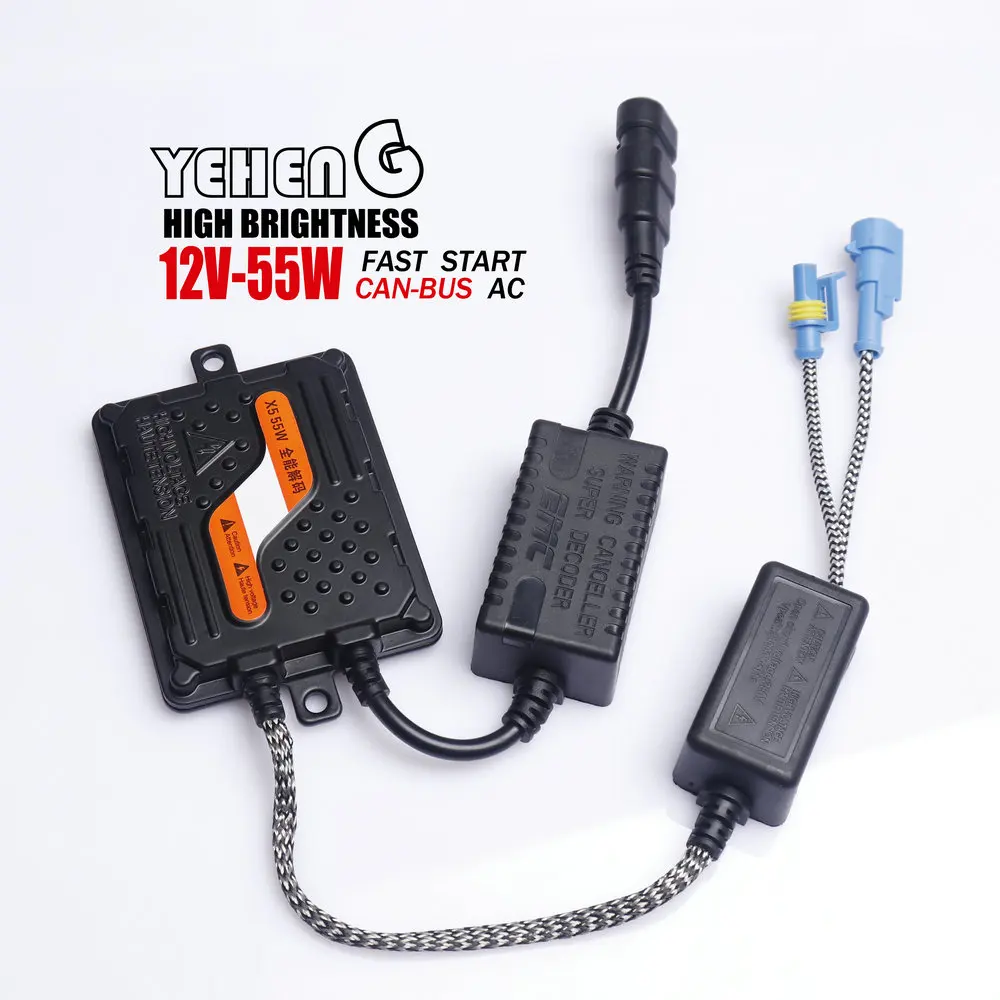 YEHENG OEM 2 шт. 100% DSP и смарт блок декодер 55 Вт AC тонкий ксеноновый HID Canbus12V55W балласт