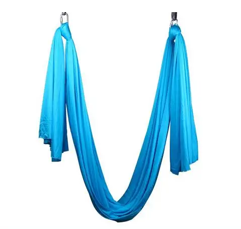 10 комплектов стиль 5 м полный комплект Воздушный антигравитационный ремень для йоги без кольцевые крепления - Цвет: Небесно-голубой