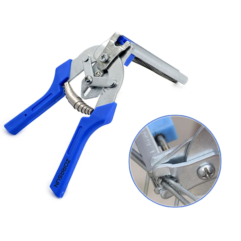 ZORASUN Poultry Rabbit Cage Clamp Installation M Nail Fastening Clam Plier for Chicken Coop Bird Mink Fox Dog Cage Accessories