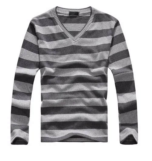 MYTL Новое поступление 2016 Мужской Хлопковый полосатый свитер с длинными рукавами модный и горячий пуловер Мужской брендовый Новый