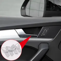Для Audi Q5 2018 интерьер дверная ручка декоративные чаши Крышка отделка ABS 4 шт. автомобиль-Стайлинг Аксессуары (слева hand Drive только)
