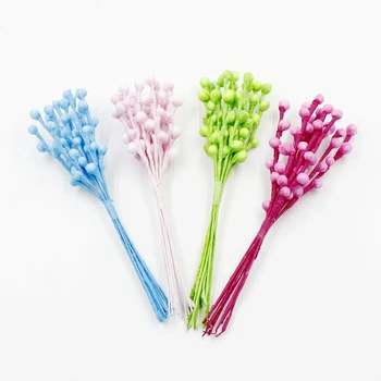 

10pcs artificial flower foam ball bouquet For wedding party home decoration accessories DIY wreath scrapbook craft fake flower