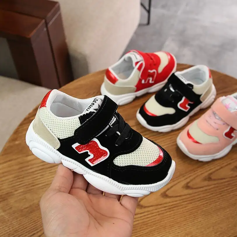 

Children Sports Shoes Boys Girls Spring Autumn Casual Shoes Toddler Slip Patchwork Breathable Soft Sneakers kids Sports shoes