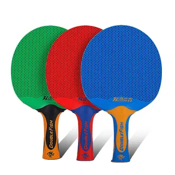 

Double fish 1 Piece Rubber and Plastic One-piece Horizontal Table Tennis Rackets Outdoor Indoor Sports