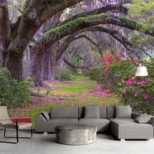 Beibehang 3D обои свежий лес на улице ТВ фоне стены гостиной спальни фон росписи фото papel де parede