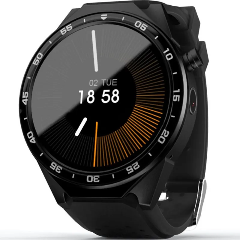 3G Android 5.1 Smart Watch Wristwatch 1GB Ram MTK6580 16G Rom Quad Core 5.0MP Camera Pedometer Heart Rate Wifi GPS SIM Bracelet