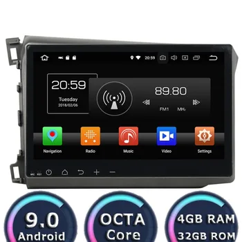 

Roadlover Octa Core Android 9.0 Car Multimedia Player For Honda Civic 2012 Stereo GPS Navigation Automagnitola 2Din 10.1" NO DVD
