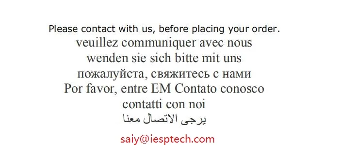 contact with us before your order