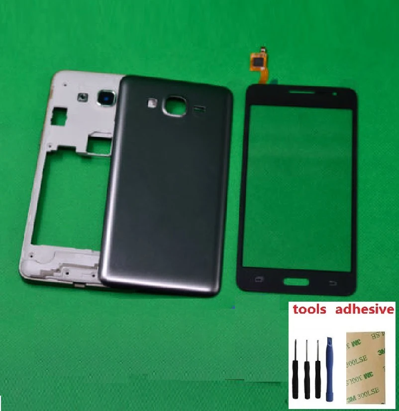 Цена Для samsung Galaxy Grand Prime SM G531H G531H DS Корпус Передняя рамка Шасси + крышка батареи + сенсорный экран дигитайзер сенсор + комплекты