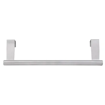 

Stainless Steel Towel Bar Holder Over Kitchen Cabinet Cupboard Door Hanging Rack Storage Holders Accessories Home Organization