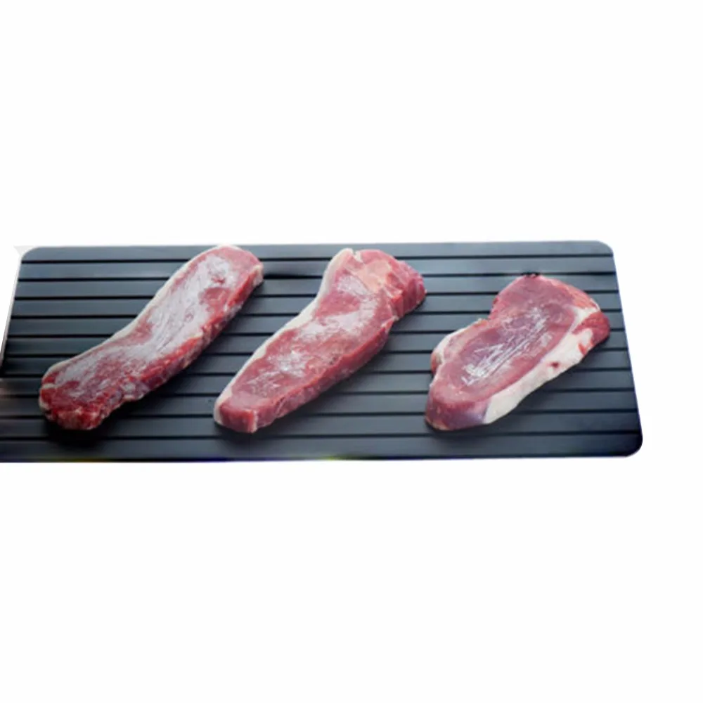 Magic Fast Unfreezing Of food Thawing Tray Thawing Frozen Meat Rib Defrosting Board Defrost Food In Minutes Aluminum Magic Fast Unfreezing Of food Thawing Tray Thawing Frozen Meat Rib Defrosting Board Defrost Food In Minutes Aluminum