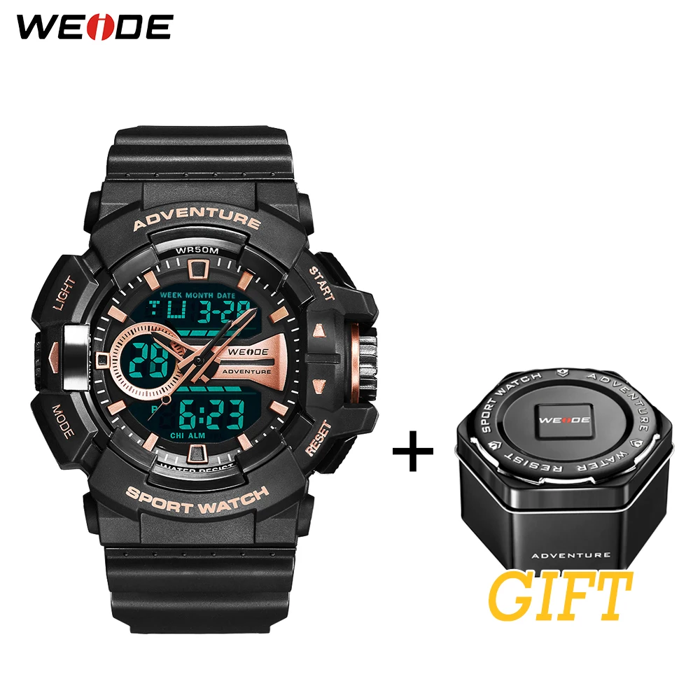 

New Design WEIDE LCD Digital watch 50 meters waterproof Fashion Luxury Brand Military Army Electronic Big Dial Man Wristwatches