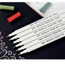 10 шт. Pigma на водной основе Защита окружающей среды блеск ручка металлического цвета маркер