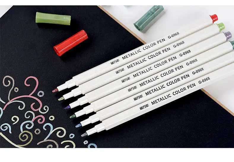 

10pc Pigma Water-based environmental protection luster metallic color Pen Marker pen