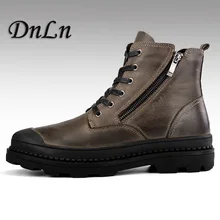 Классические рабочие ботильоны из натуральной кожи; botas hombre; мужские ботинки из кожи; Осенняя Рабочая обувь; 5#15/15E50