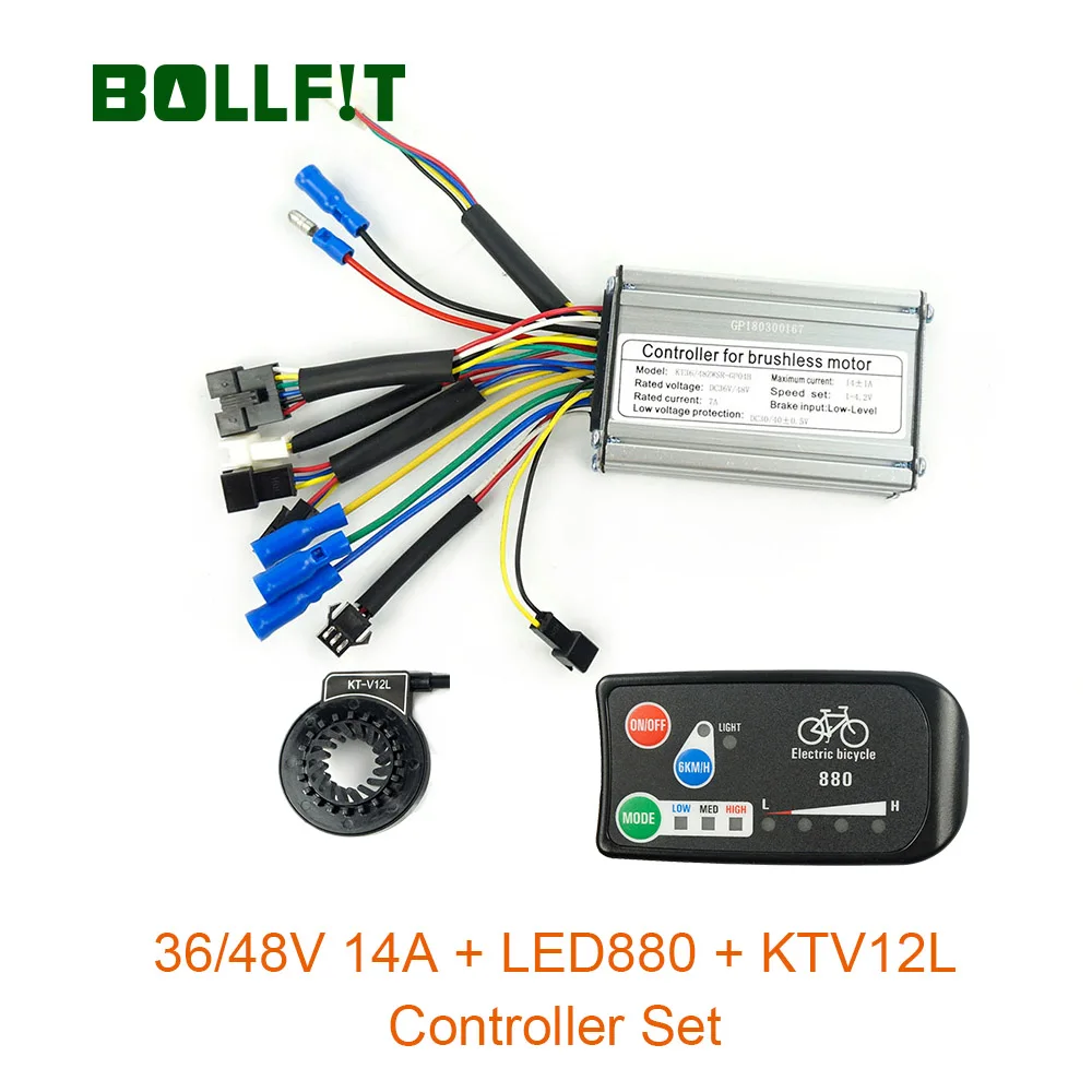 Flash Deal 36V48V 250W 350W 14A Controller LED880 Display Meter PAS Set E-bike Conversion Kit  Hall Sensor 7