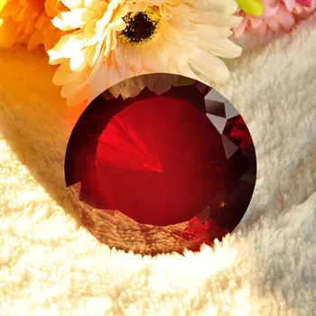 

New Home Decoration Crafts Huge 80mm Crystal Diamond Shaped Cut Glass Paperweight Wedding Decor Gifts