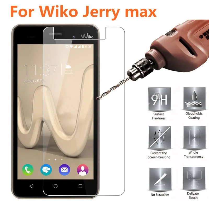 Для Wiko Jerry макс. закаленное стекло 9 H Высококачественная защитная пленка
