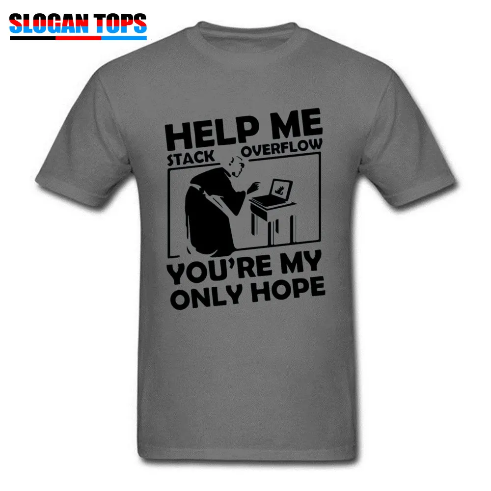 Casual Birthday Tshirts Wholesale Labor Day Short Sleeve Round Neck T Shirt Pure Cotton Men Casual T Shirt Top Quality Help me stack overflow youre my only hope 5363 carbon