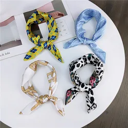 Small Square Scarf Women Neckerchief Head Neck Waiter Flight Attendants Business Satin Scarf Bandana Imitate Silk Bag Scarves Small Square Scarf Women Neckerchief Head Neck Waiter Flight Attendants Business Satin Scarf Bandana Imitate Silk Bag Scarves
