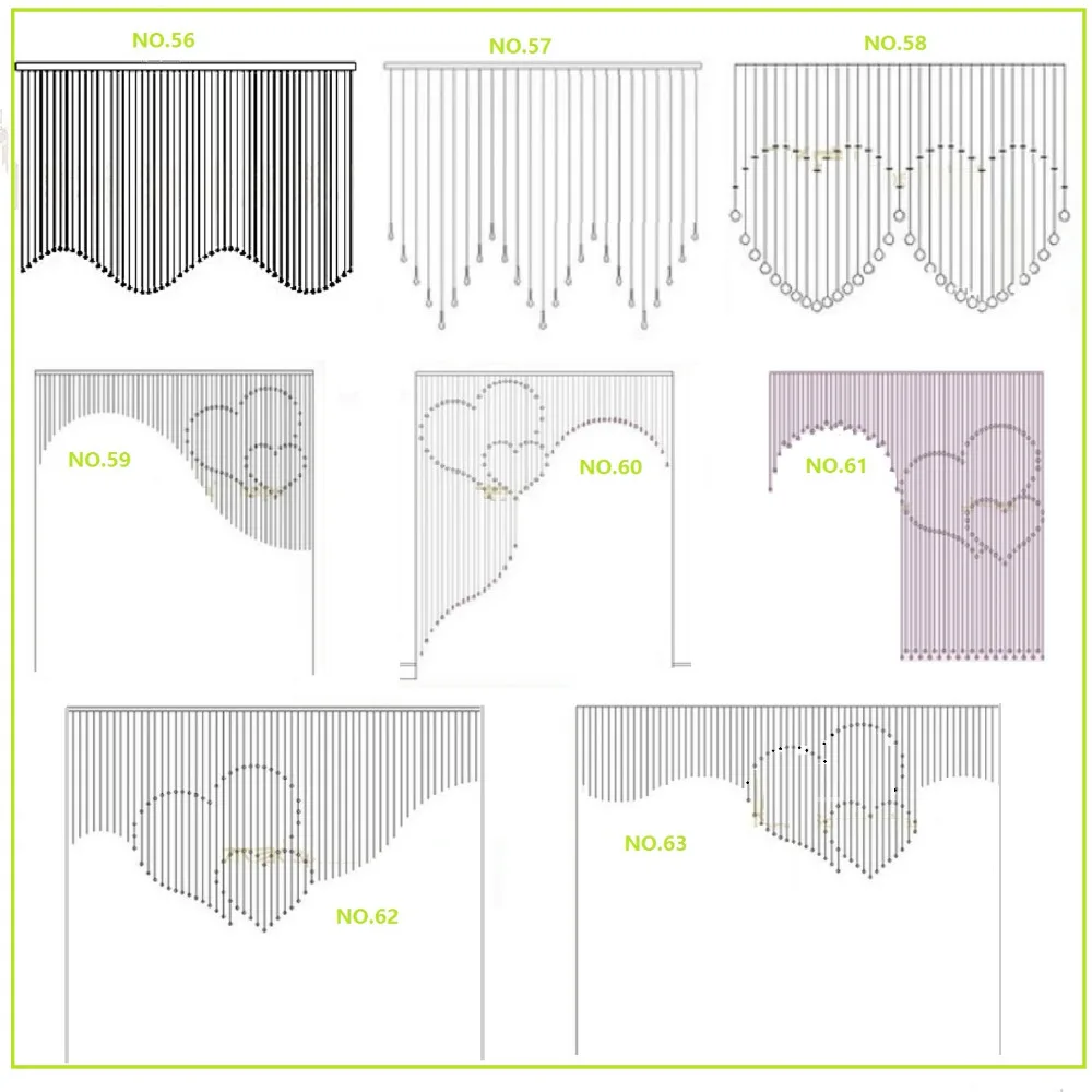 № 7 готовая занавеска 42 шт./лот, цветная оболочка, Хрустальная бусина, занавеска для двери, занавеска для крыльца, перегородка, Рождественское украшение 02