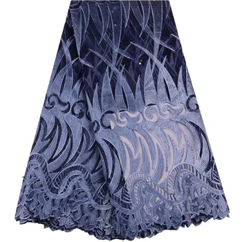 

Sky Blue 2019 French Nigerian Laces Fabric High Quality Tulle African Laces Fabric Wedding African French Tulle Lace Y1490
