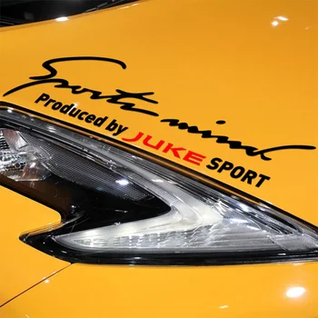 

Customization Sports Mind On Car Lamp Eyebrow Sticker Car-Styling For nissan juke Car Accessories