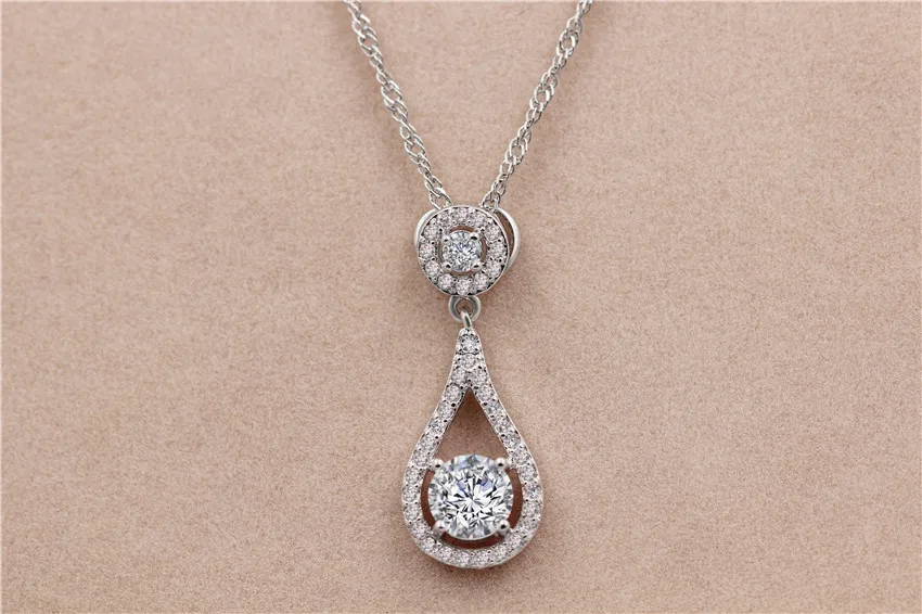 USA STOCK Uloveido Silver Color Bridal Jewelry Sets White Crystal Necklace and Earrings Indian Jewelry Set Wedding Gifts Y118 9 Y116 (6)