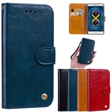 Điện thoại Trường Hợp đối với Huawei Honor 6X 6A 7X Sang Trọng Lật Da Trường Hợp Đối Với Huawei 6 MỘT 7X Ví Book Cover đối với Huawei Honor 7X 6A 6X Trường Hợp(China)