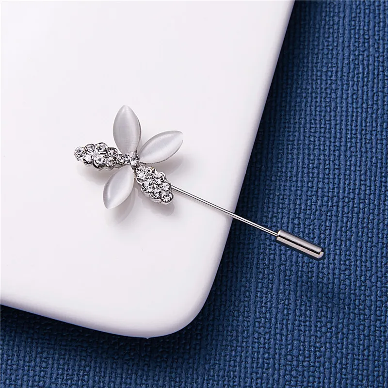 

Rinhoo Trendy Popular Vintage Hollow Crystal Rhinestone Needle Brooch For Women Jewelry Gift For Girlfriend
