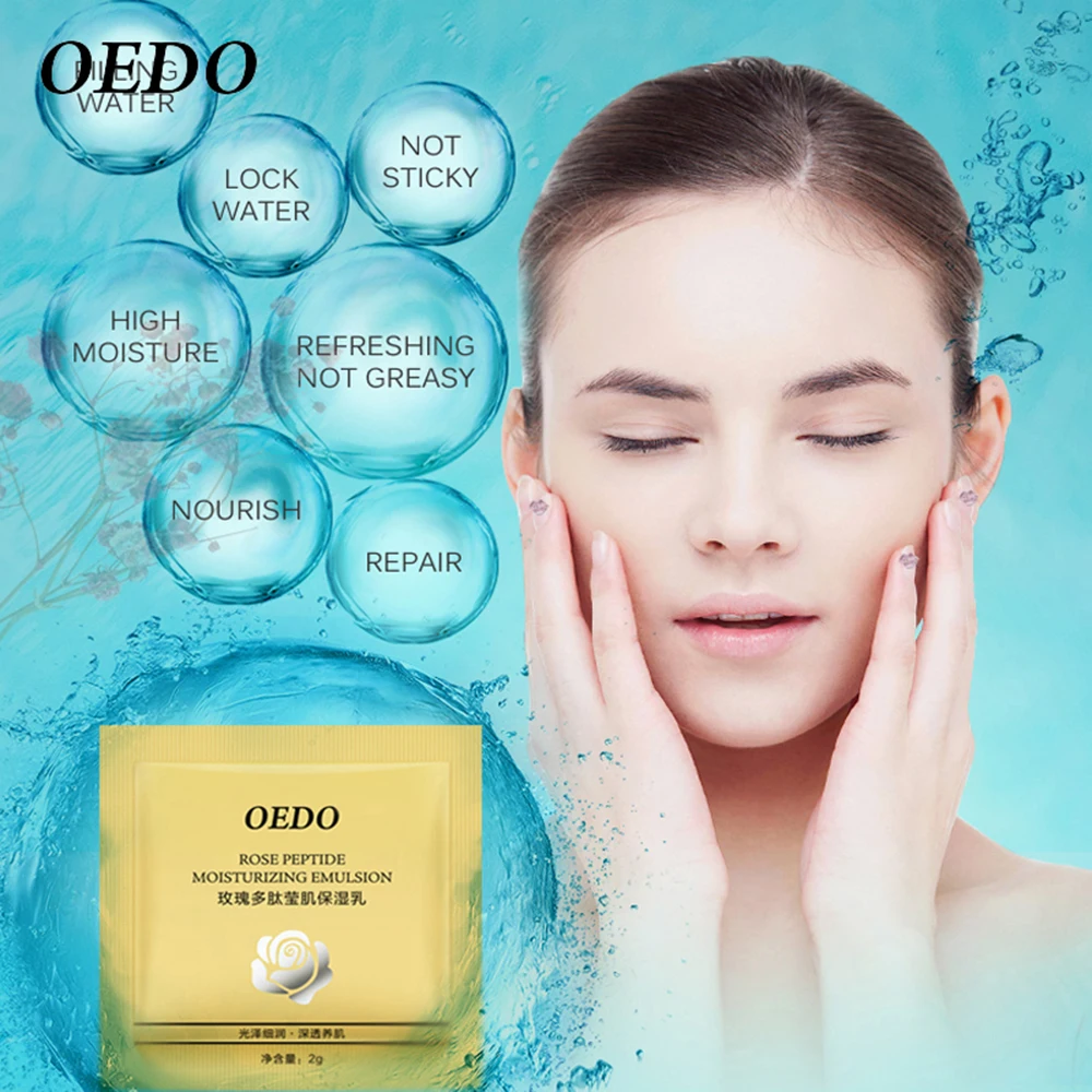 

OEDO 10pcs Rose Peptide Moisturizing Emulsion Whitening Face Anti-Aging Anti Wrinkle Cream Oil-control Repair Skin Care TSLM2
