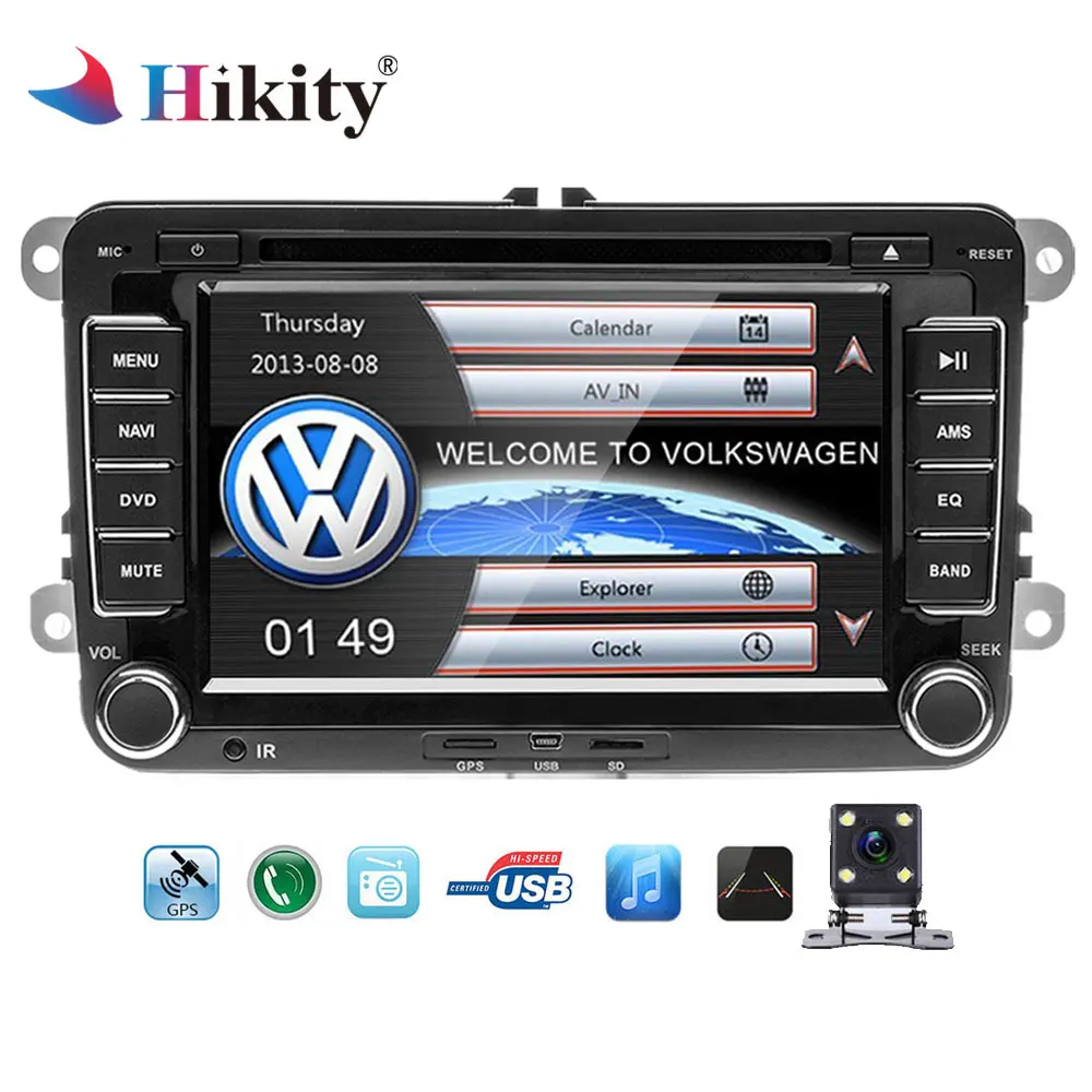 

Hikity Car Multimedia player 2 Din Car DVD Automotivo GPS radio stereo player For Volkswagen/POLO/PASSAT/SEAT/Skoda Autoradio