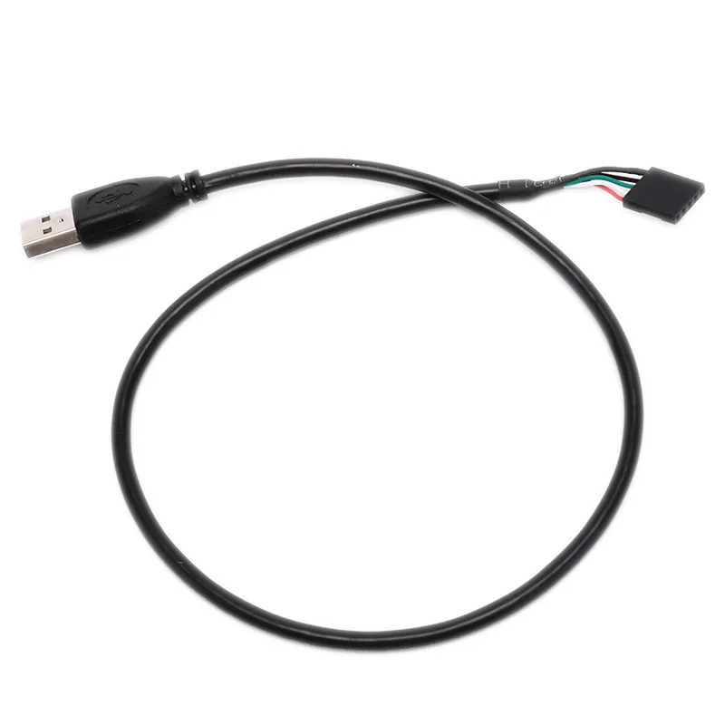 50 см USB 2 0 Тип A штекер до 5 Pin клемма женского типа адаптер материнской платы