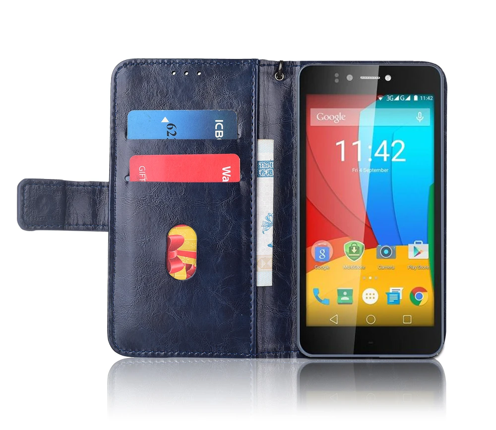 Кожаный чехол книжка для Prestigio Muze F3 Fundas с цветочным принтом 100% специальный