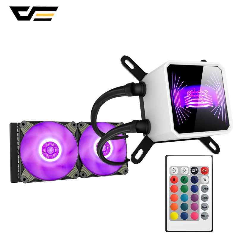 

Aigo CPU Water Cooling Radiator RGB Liquid Computer Case Cooler CPU Silent 3Pin Water Cooling Cooler LGA 775/115x/AM2/AM3/AM4