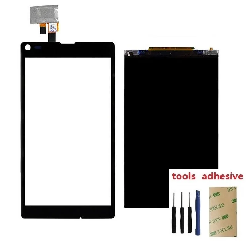 Для Sony Xperia L S36h C2104 C2105 сенсорный экран дигитайзер сенсор + ЖК-дисплей клей