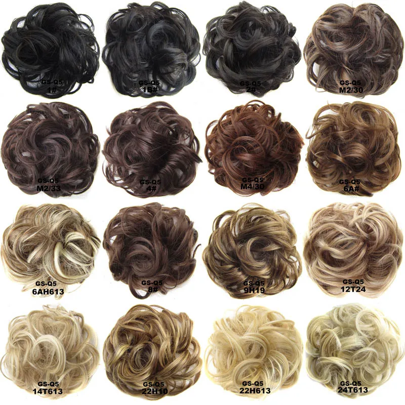 Jeedou Messy Chignon Donut Hair Bun Pad Elastic Hair Rope Rubber Band Synthetic Hairpiece Gary Brown Color Jeedou Messy Chignon Donut Hair Bun Pad Elastic Hair Rope Rubber Band Synthetic Hairpiece Gary Brown Color